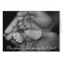 hands, Our family has grown by 2 feet! Cards
