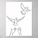 Hands Releasing Doves