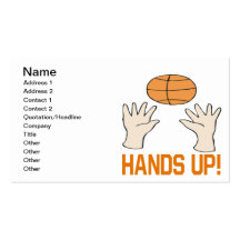 Hands Up Business Card Templates
