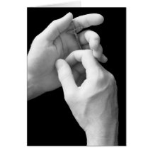 Hands with Crucifix, religious Easter Cards