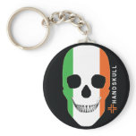 HANDSKULL Ireland,Happy skull,Ireland flag keychains