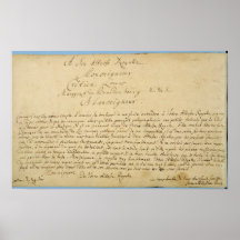 Handwritten dedication  'Brandenburger Concertos' Posters