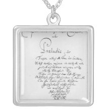 Handwritten Titlepage of The Well Tempered Necklaces