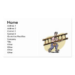 Handyman With Ladder Business Card Templates