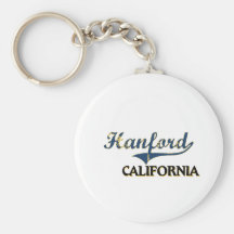 Hanford California City Classic Keychains