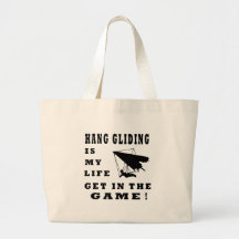 Hang Gliding Is My Life Canvas Bags