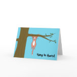Hang in There Greeting Card w/ Marshmallow the Cat