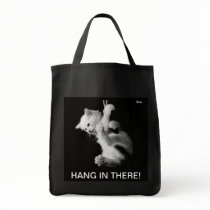 HANG IN THERE KITTEN TOTE FOR GROCERIES BY ARA TOTE BAGS