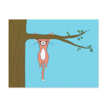 Hang in there! Marshmallow the Cat Post Cards