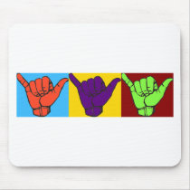 Hang loose Warhol ASL design Mouse Pad