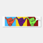 Hang loose Warhol design Bumper Sticker