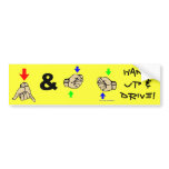 Hang Up & Drive Bumper Sticker bumper stickers