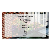 Hanging Baskets on Fire Escape Business Cards