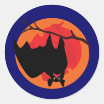 Hanging Bat Stickers/Envelope Seals