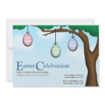Hanging Easter Eggs - Holiday Invitations