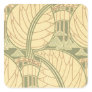 hanging flowers art nouveau pattern art sticker