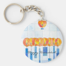Hanging Hanukkah Candles Key Chains