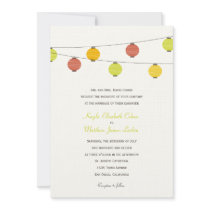 Hanging Lanterns Wedding Invitation