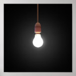 Hanging Lightbulb posters