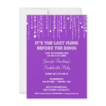 Hanging Lights Bachelorette Party Invitation