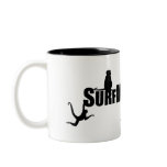 Hanging monkey design on coffee mug