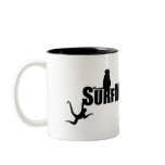 Hanging monkey design on coffee mug