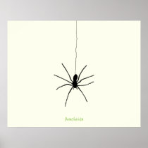 Hanging Spider Posters