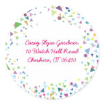 Hanging Stars Jewish REPLY RETURN stickers lables