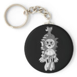 Hanging Teddy Grey Black & White keychains
