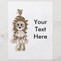 Hanging Teddy Orange Sepia Full Colour Flyer
