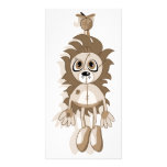 Hanging Teddy Orange Sepia photo cards