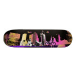 Hanging with the Gang (pink combo) Skateboard
