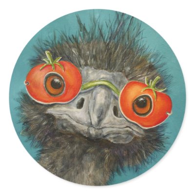 hank the emu stickers