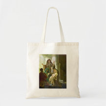 Hannah and Simeon in the temple by Rembrandt Bag