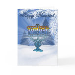 hannukah card winter scenery