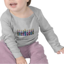 Hannukah Flower Menorah T-shirts