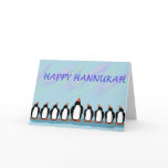 Hannukah penguins cards
