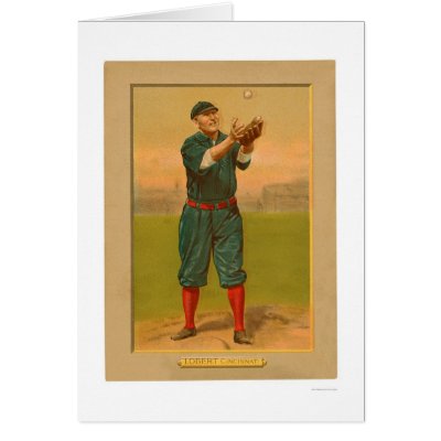 Hans Lobert Reds Baseball 1911 Greeting Cards by lc_baseball