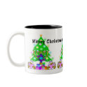 Hanukkah and Christmas mugs