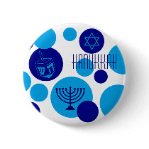 Hanukkah Bubble Dots Pins
