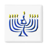 Hanukkah Candles magnets
