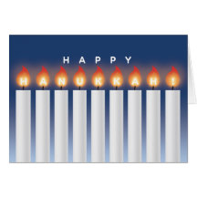 Hanukkah Card with Candles