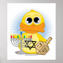 Hanukkah Duck Print