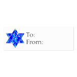 Hanukkah Jewish Star Gift Tags business cards