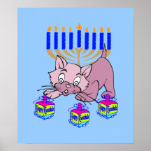 Hanukkah Kitty Posters