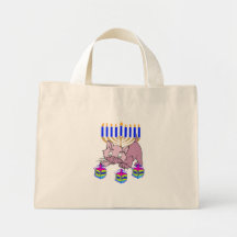 Hanukkah Kitty Tote Bag