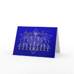 Hanukkah Menorah Blue Cards