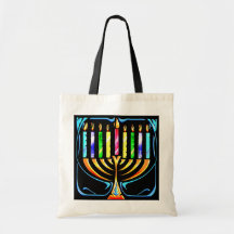 Hanukkah Menorah - Chanukah Menorah Tote Bag