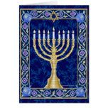 Hanukkah Menorah Notecard
