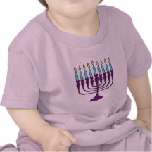 Hanukkah Menorah Shalom T Shirt